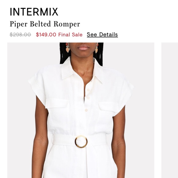Gorgeous Intermix Piper Belted Romper 4 - Picture 3 of 5